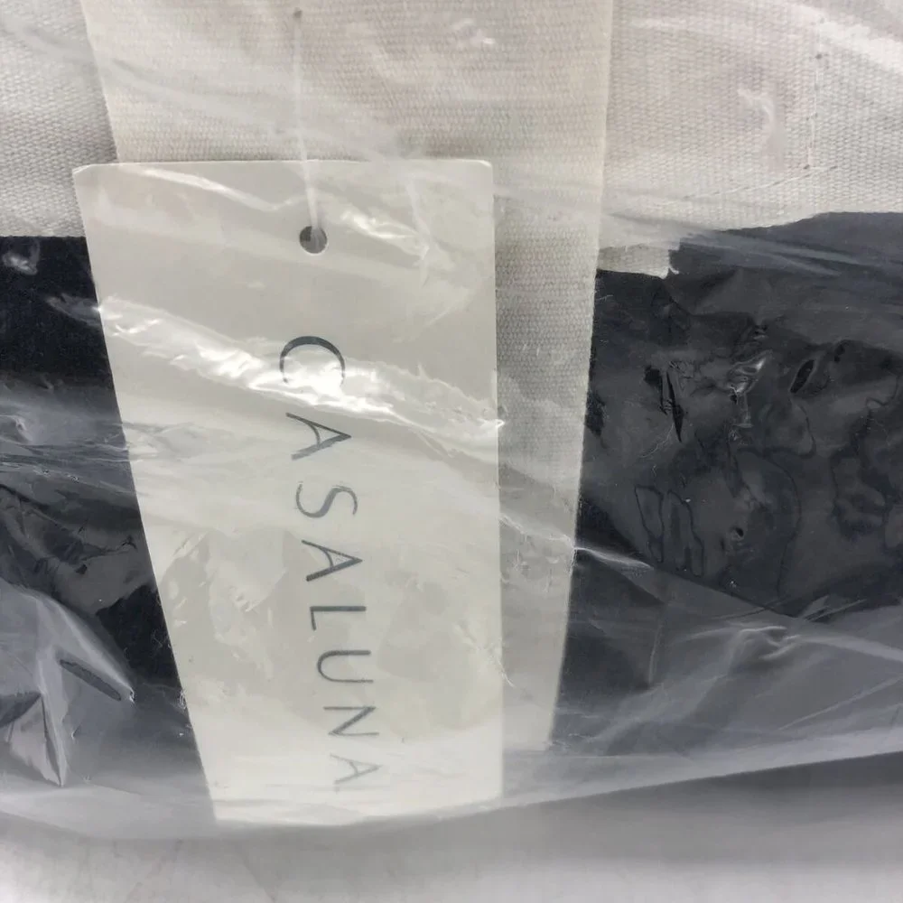 Casaluna King Duvet Set Black Cotton/ Cashmere